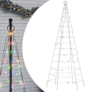 vidaXL sz&iacute;nes LED kar&aacute;csonyfa 200 LED 180 cm