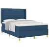 vidaXL Boxrug&oacute;s &aacute;gy matracmal fejt&aacute;ml&aacute;val K&eacute;k 140 x 200 cm sz&ouml;vet
