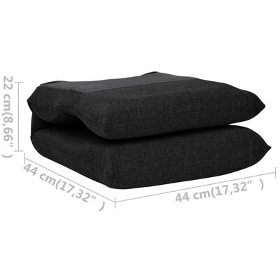vidaXL fekete összecsukható szövet matracszék