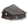 vidaXL Tipi s&aacute;tor Barna Sz&uuml;rke 600 x 600 x 350 cm Poli&eacute;szter &eacute;s ac&eacute;l