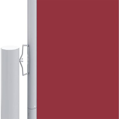 vidaXL piros behúzható oldalsó napellenző 220 x 600 cm