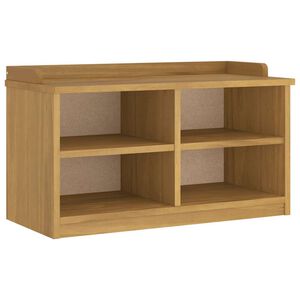 vidaXL SANDNES t&ouml;m&ouml;r fenyőfa előszobapad 87x40x50 cm