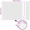 vidaXL Ker&iacute;t&eacute;soszlop Sz&uuml;rke 10 x 1,2 m (60 x 60 mm r&aacute;cs) Ac&eacute;l &eacute;s PVC