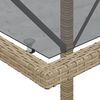 vidaXL 3 r&eacute;szes b&eacute;zs polyrattan bisztr&oacute;garnit&uacute;ra p&aacute;rn&aacute;val