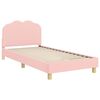 vidaXL Gyerek&aacute;gy kerettel fejt&aacute;ml&aacute;val R&oacute;zsasz&iacute;n 80 x 200 cm Boucl&eacute;