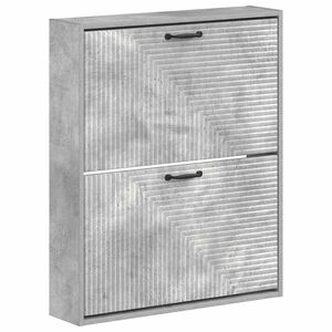 vidaXL Fali Cipőtart&oacute; HAARLEM 71 x 17 x 86 cm Szerelt Fa Betonsz&uuml;rke