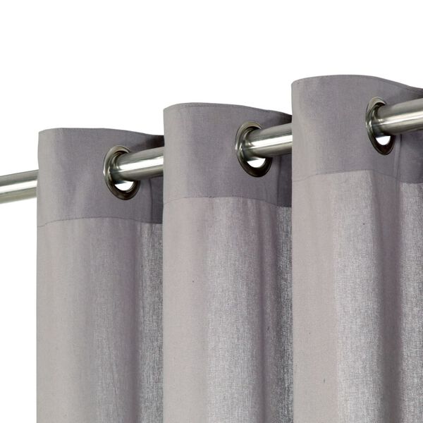 vidaXL 2 db sz&uuml;rke pamutf&uuml;gg&ouml;ny f&eacute;mgyűrűkkel 140 x 175 cm