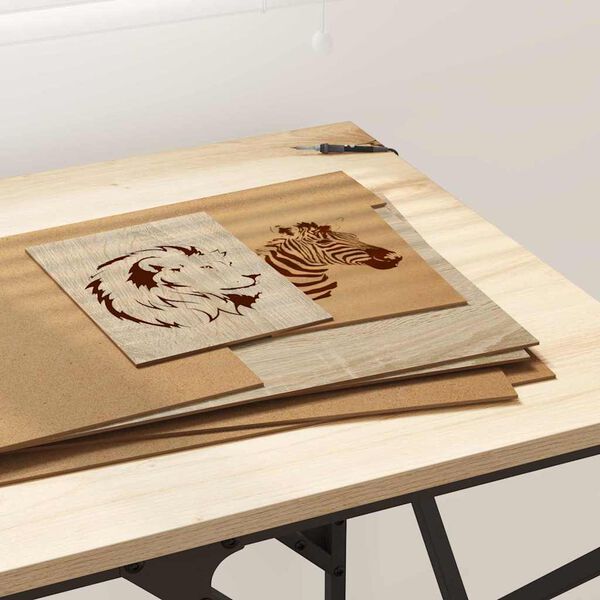 vidaXL Dekor Panelek 50 pcs Sonoma t&ouml;lgy 30 x 42 x 0.27 cm Faanyag