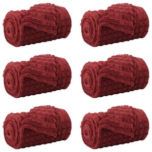 vidaXL Takar&oacute;k 6 db Bordeaux piros 270 x 240 cm 10.04 kg Gyapj&uacute;