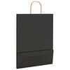 vidaXL 250 db fekete pap&iacute;rzacsk&oacute;k foganty&uacute;kkal 32x12x42 cm