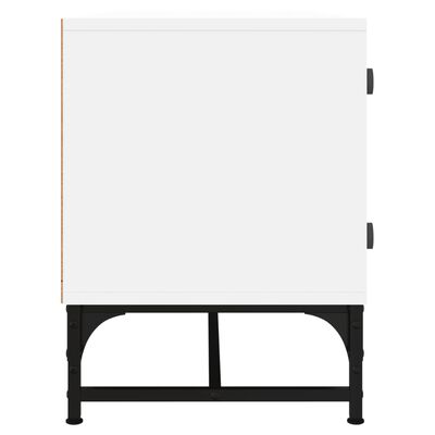 vidaXL fehér TV-szekrény üvegajtókkal 102 x 37 x 50 cm