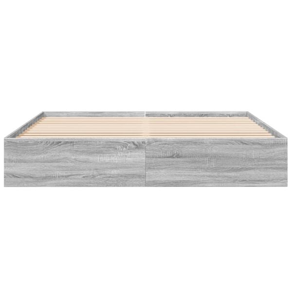 vidaXL sonoma t&ouml;lgysz&iacute;nű szerelt fa &aacute;gykeret 180 x 200 cm