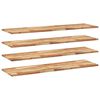 vidaXL 4 db olajbevonat&uacute; t&ouml;m&ouml;r ak&aacute;cfa f&uuml;ggőpolc 160 x 40 x 2 cm