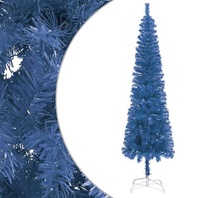 vidaXL kék vékony karácsonyfa 120 cm