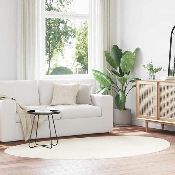 vidaXL Ter&uuml;letszőnyegek HUARTE Kr&eacute;m 140 x 200 cm Poli&eacute;szter