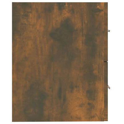 vidaXL füstös tölgyszínű szerelt fa mosdószekrény 60 x 38,5 x 48 cm