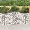 vidaXL 6 db &iacute;ves horganyzott vas gabion kos&aacute;r 200 x 50 x 100/120 cm