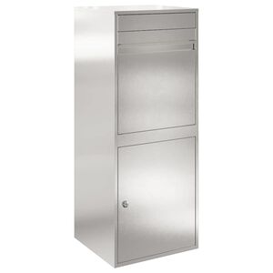 vidaXL Csomagz&aacute;r&oacute; doboz Ez&uuml;st 41 x 38 x 103 cm Rozsdamentes Ac&eacute;l