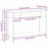 vidaXL Konzolasztal Egy&eacute;b Musta tammi 100 x 34.5 x 75 cm Faanyag