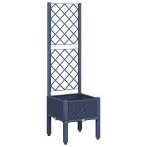 vidaXL k&eacute;ksz&uuml;rke PP r&aacute;csos kerti &uuml;ltetől&aacute;da 40 x 40 x 142 cm