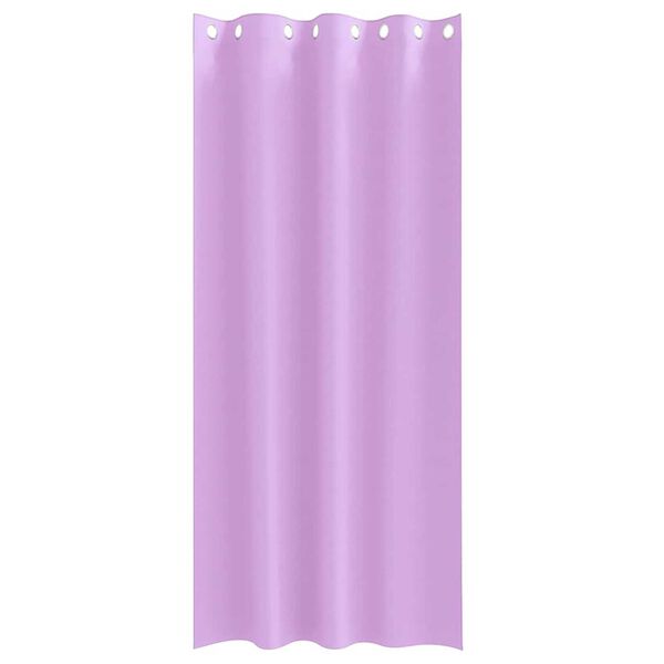 vidaXL Fekete F&uuml;gg&ouml;ny Gyűrűkkel 2 pcs Lila 245 x 140 cm Poli&eacute;szter