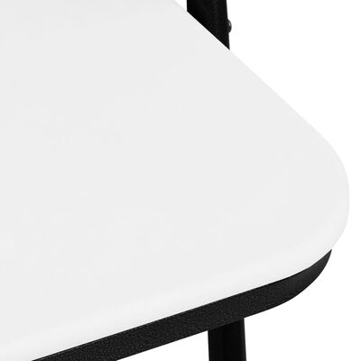 vidaXL 4 db fehér HDPE összecsukható kerti szék