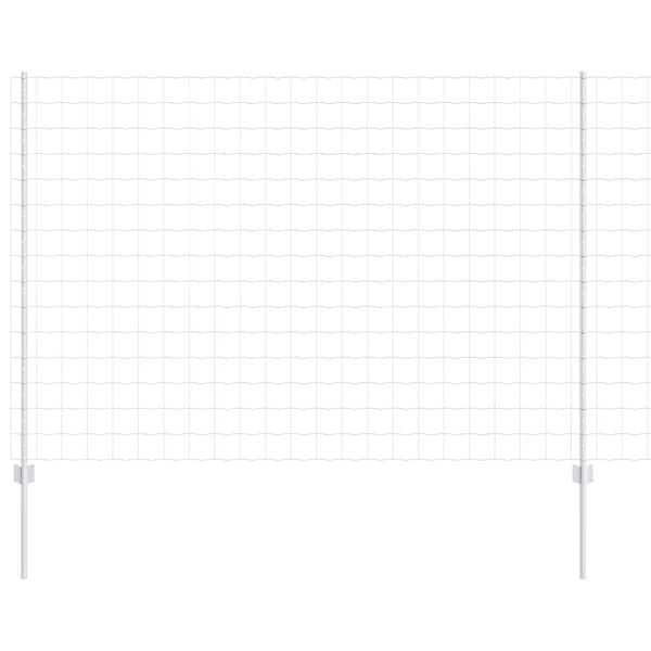 vidaXL Ker&iacute;t&eacute;s oszlopokkal Ez&uuml;st 1,6 x 10 m Ac&eacute;l