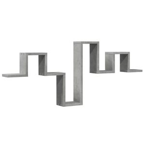 vidaXL betonsz&uuml;rke szerelt fa fali polc 104,5 x 10 x 43 cm