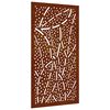 vidaXL lev&eacute;lmint&aacute;s corten ac&eacute;l kerti fald&iacute;sz 105 x 55 cm