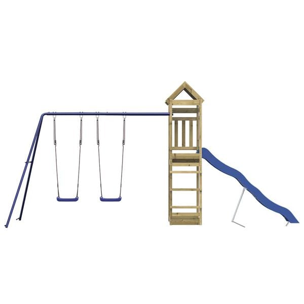 vidaXL impregn&aacute;lt fenyőfa k&uuml;lt&eacute;ri j&aacute;tsz&oacute;szett