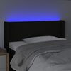 vidaXL fekete sz&ouml;vet LED-es fejt&aacute;mla 103 x 16 x 78/88 cm