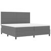 vidaXL Boxrug&oacute;s &aacute;gy fejt&aacute;ml&aacute;val Vil&aacute;gossz&uuml;rke &eacute;s feh&eacute;r 200 x 200 cm