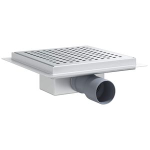 vidaXL P&ouml;tty&ouml;s zuhanylefoly&oacute; Ez&uuml;st 20 x 20 cm Rozsdamentes ac&eacute;l 304
