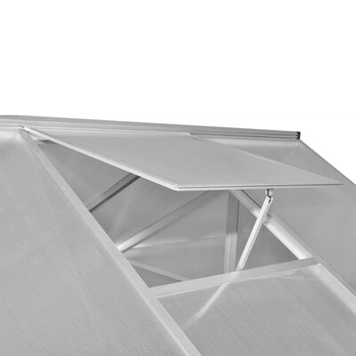 vidaXL megerősített alumínium melegház alapkerettel 6,05 m²