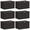 vidaXL T&aacute;rol&oacute; Doboz 6 pcs Antracitsz&uuml;rke 60 x 43 x 35 cm