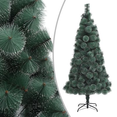 vidaXL zöld PVC és PE megvilágított műkarácsonyfa 150 cm