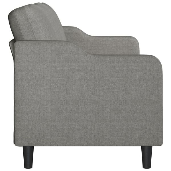 vidaXL 3 szem&eacute;lyes s&ouml;t&eacute;tsz&uuml;rke sz&ouml;vet kanap&eacute; 210 cm