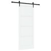 vidaXL Cs&uacute;sz&oacute; ajt&oacute; ORKDAL 83 x 211 cm Szerelt Fa Feh&eacute;r &eacute;s Fekete
