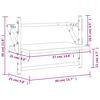 vidaXL 2 db sonoma t&ouml;lgy sz&iacute;nű falipolc r&uacute;ddal 40 x 25 x 30 cm