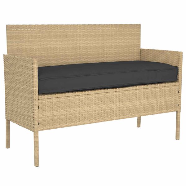 vidaXL Raklap párna készlet 2 pcs Fekete 120 x 40 x 8 cm Oxford szövet