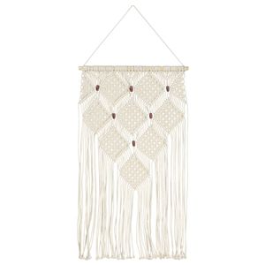 vidaXL pamut makram&eacute; fali d&iacute;sz 40 x 80 cm