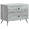 vidaXL &Eacute;jjeliszekr&eacute;ny Sz&uuml;rke Sonoma 62 x 34,5 x 47,5 cm Szerelt Fa