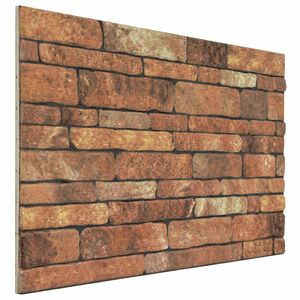 vidaXL Fali panelek 10 db 100 x 50 cm Barna &eacute;s feh&eacute;r EPS Hab