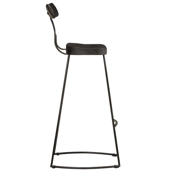 vidaXL 2 db fekete t&ouml;m&ouml;r mang&oacute;fa b&aacute;rsz&eacute;kek 49x43x103 cm