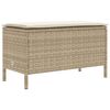 vidaXL Kerti l&aacute;btart&oacute; p&aacute;rn&aacute;val Beige &eacute;s kr&eacute;m 80 x 38 x 42 cm PE Rattan