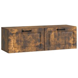 vidaXL Fali TV szekr&eacute;ny F&uuml;st&ouml;s T&ouml;lgy 98 x 31 x 30 cm Szerelt Fa