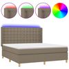 vidaXL t&oacute;psz&iacute;nű sz&ouml;vet rug&oacute;s &eacute;s LED-es &aacute;gy matraccal 160x200 cm