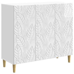 vidaXL Sz&eacute;f Magasf&eacute;nyű Feh&eacute;r 89 x 34,5 x 80 cm Szerelt Fa