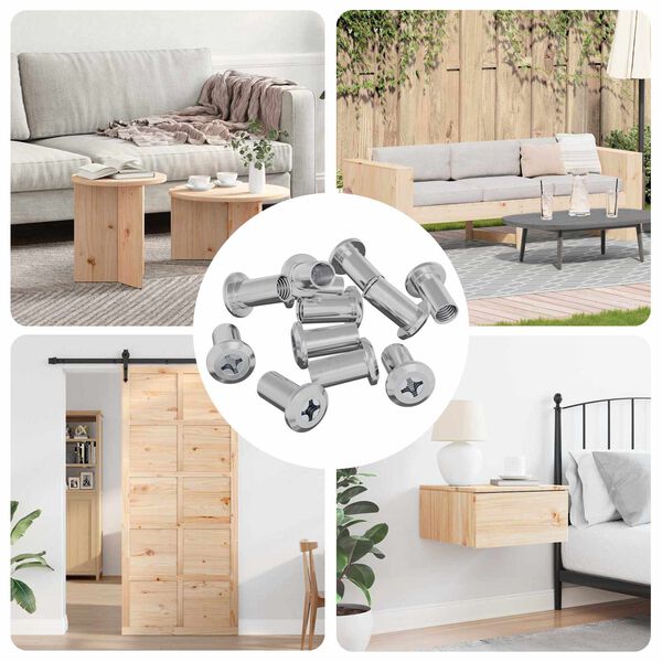 vidaXL Z&aacute;r&oacute; Anya 2857 pcs Nikkel Ac&eacute;l