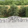 vidaXL 30 db &iacute;ves horganyzott vas gabion kos&aacute;r 300x30x40/60 cm